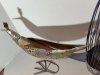 Item #195 — Metal Bird & Woman Sculptures 27 inch lady and 13x14 inch bird photo 6 of 7