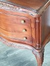 Item #103 — ANTIQUE Wood Side Table/drawers Approx 29 by 20 by 13 inch, good shape photo 4 of 8