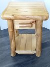 Item #60 — LOG End Table with Drawer, Excellent condition, 27 by 22 by 22 inch photo 1 of 6