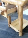Item #60 — LOG End Table with Drawer, Excellent condition, 27 by 22 by 22 inch photo 3 of 6