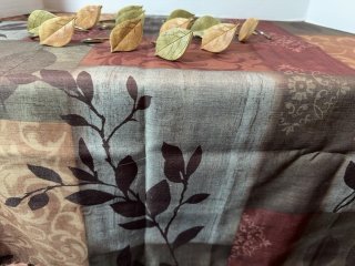 Item #303 — Cloth shower curtian 72 x 72 inch with matching Leaf Curtian Rings photo 3 of 3