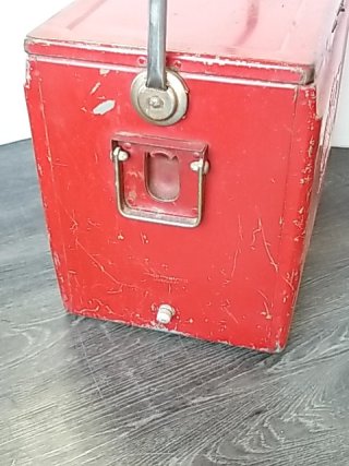 Item #52 — VINTAGE Coca-Cola Metal Cooler, 21 by 18 by 13 inch photo 2 of 7