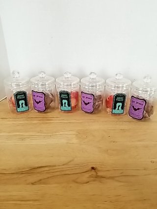 Item #282 — New Halloween Candy Jars Set photo 1 of 4