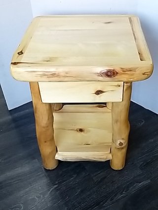 Item #40 — LOG Nightstand, Excellent Condition, 27 by 22 by 22 inch photo 4 of 7