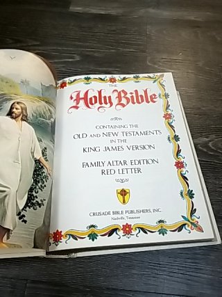 Item #362 — Holy Bible with Ornate Cover photo 2 of 5