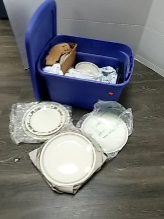 Item #359 — TOTE of dishes photo 1 of 4