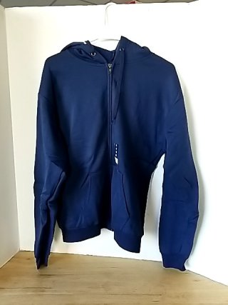 Item #135 — New Navy Blue Zip-Up Hoodie Mens medium photo 1 of 2