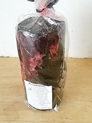 Item #117 — New Wrapped Black Candle 6 inch tall photo 2 of 3