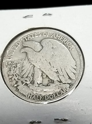 Item #67 — 1945 D Walking Liberty silver half dollar photo 2 of 2