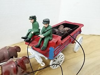 Item #15 — CAST iron horse and buggy, approx 5 inch tall photo 2 of 9