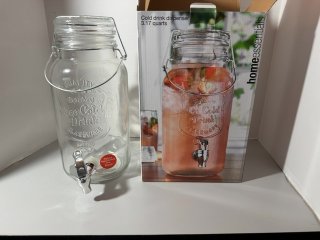 Item #293 — Glass Cold Drink Dispenser with Spigot, new photo 1 of 4