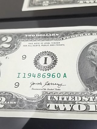 Item #50 — 60 Sequential $2 notes, please read description photo 8 of 9
