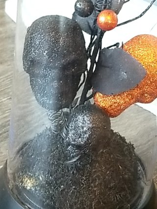 Item #161 — New Glitter Skull Dome Decor 14 inch tall photo 3 of 4