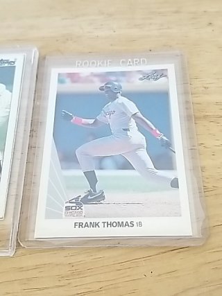 Item #177 — Don Mattingly & Frank Thomas Rookie Cards, Leaf and Topps photo 4 of 5
