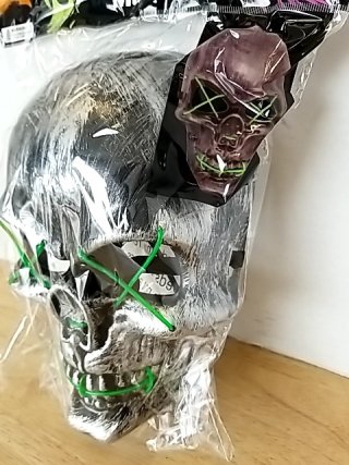 Item #110 — New Light Up Skull Mask photo 2 of 2