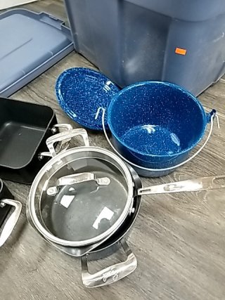 Item #361 — TOTE of kitchen items photo 3 of 5