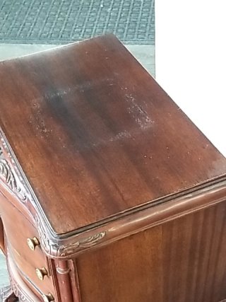 Item #103 — ANTIQUE Wood Side Table/drawers Approx 29 by 20 by 13 inch, good shape photo 2 of 8