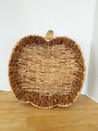 Item #264 — New Woven Pumpkin Basket 16 by 16 by 4 inch photo 1 of 2