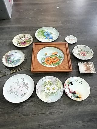 Item #69 — Vintage Decorative Plates with Frame photo 1 of 6