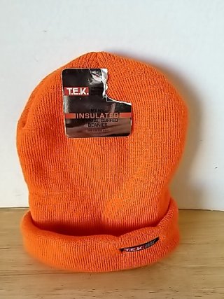 Item #145 — New Orange Insulated Beanie