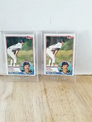 Item #178 — Wade Boggs Rookie Baseball Cards, 1983 Topps photo 1 of 4