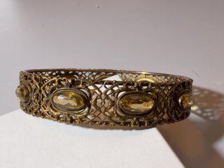 Item #194 — Antique Gold Filigree Bracelet photo 4 of 5