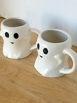 Item #184 — New Ghost Mugs Pair photo 2 of 2