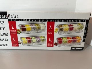 Item #301 — Acrylic Condiment Organizer with Lid 15x6x5inch photo 4 of 5