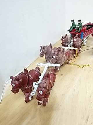 Item #15 — CAST iron horse and buggy, approx 5 inch tall photo 5 of 9