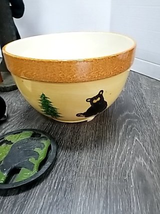 Item #350 — BEAR figurine collection with bowl photo 6 of 7