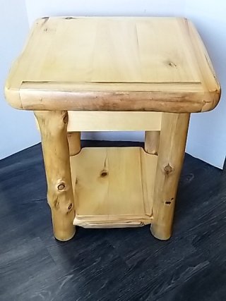 Item #40 — LOG Nightstand, Excellent Condition, 27 by 22 by 22 inch photo 5 of 7