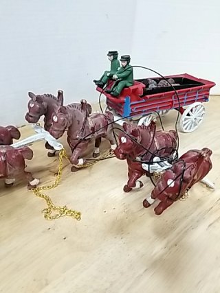 Item #15 — CAST iron horse and buggy, approx 5 inch tall photo 4 of 9