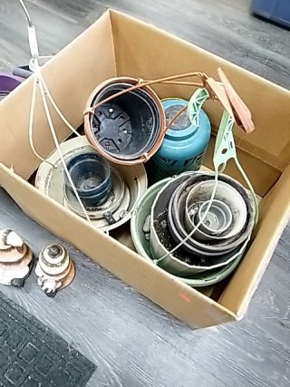 Item #358 — BOX of planters and misc photo 3 of 4