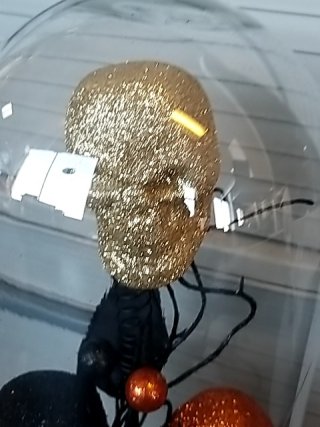 Item #161 — New Glitter Skull Dome Decor 14 inch tall photo 2 of 4