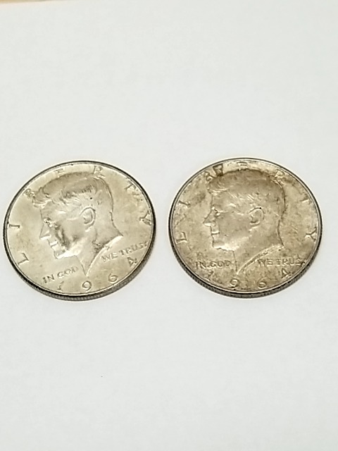 Item #16 — 1964 Kennedy Half Dollars, 90% Silver photo 1 of 4