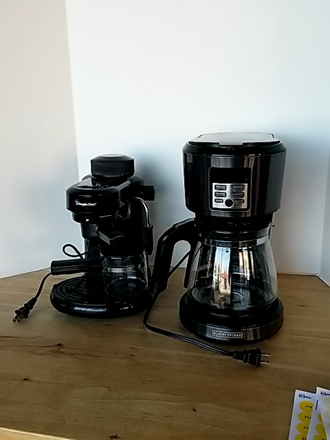 Item #176 — BLACK & Decker Coffee Maker and magic chef espresso maker photo 1 of 4