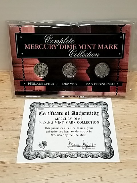 Item #131 — Mercury Dime Mint Mark Collection photo 1 of 6