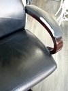 Item #278 — Black Leather Office Chair photo 3 of 5