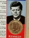 Item #82 — Lincoln Kennedy Coin Set, 40% silver half dollar, penny, COA photo 2 of 9