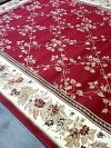 Item #27 — NEW Large Red Floral Area Rug Approx 92 by 66 inch photo 3 of 3