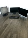 Item #282 — COMPUTER Monitors and Keyboard photo 1 of 8