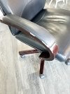 Item #278 — Black Leather Office Chair photo 2 of 5