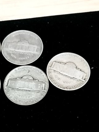 Item #107 — 1940s Silver Jefferson nickels photo 5 of 7