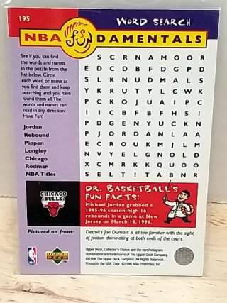 Item #54 — Michael Jordan Bulls Trading Card photo 2 of 2