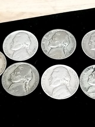 Item #107 — 1940s Silver Jefferson nickels photo 3 of 7
