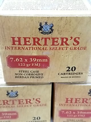 Item #75 — Herter's 7.62x39mm Ammo Boxes 60 rounds, cant ship photo 2 of 2