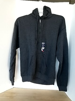 Item #252 — New Dark Gray Zip-Up Hoodie Mens medium photo 1 of 3