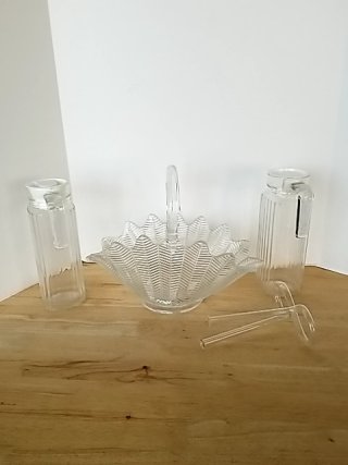 Item #427 — Vintage Glass Serving Set photo 1 of 5