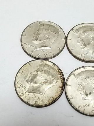 Item #102 — 1966-1968 Kennedy Half Dollars, 40% Silver photo 4 of 5