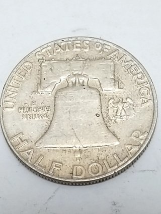Item #115 — 1963 D Ben Franklin Silver Half Dollar photo 2 of 2